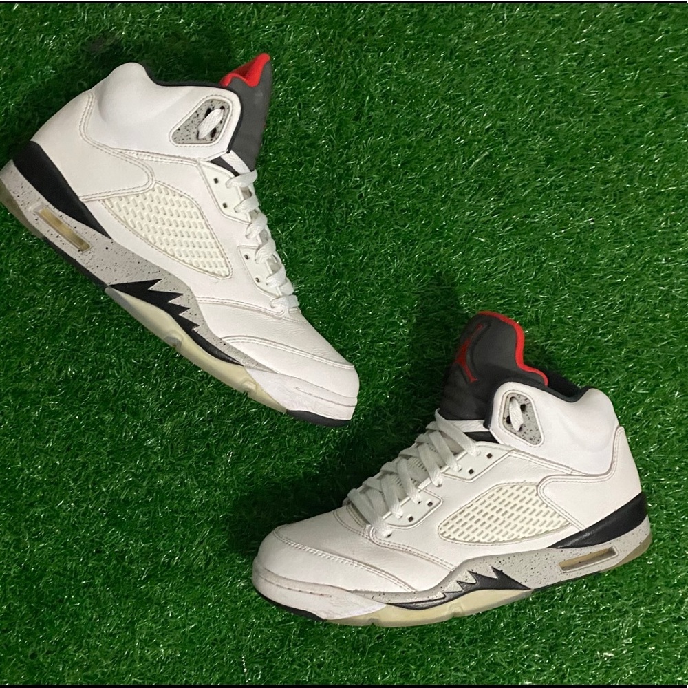 Jordan 5 white cement